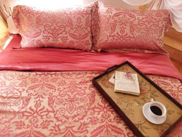 Silk bed set