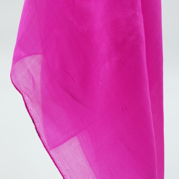 Ροζ μεταξωτό τετράγωνο μαντήλι