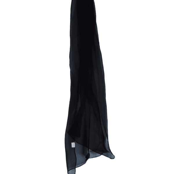 ΜΕΤΑΞΩΤΟ ΦΟΥΛΑΡΙ CHIFFON ΜΑΥΡΟ Σύνθεση: Μετάξι 100% Χρώμα: Μαύρο Διαστάσεις: 30cm* 1,40 Φροντίδα: Dry Clean