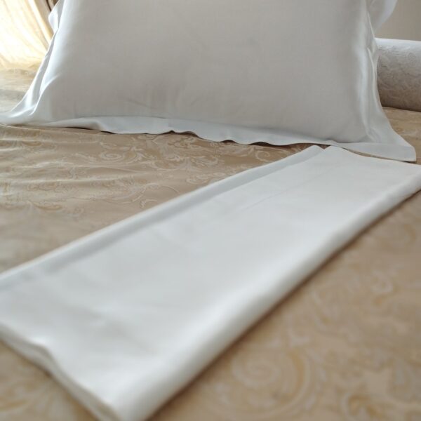 silk pillows with decorative sash