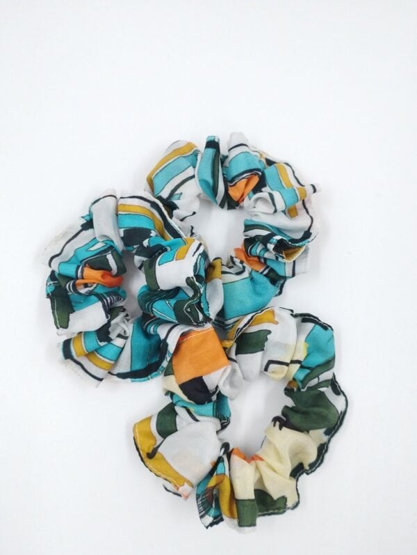 scrunchies with retro print